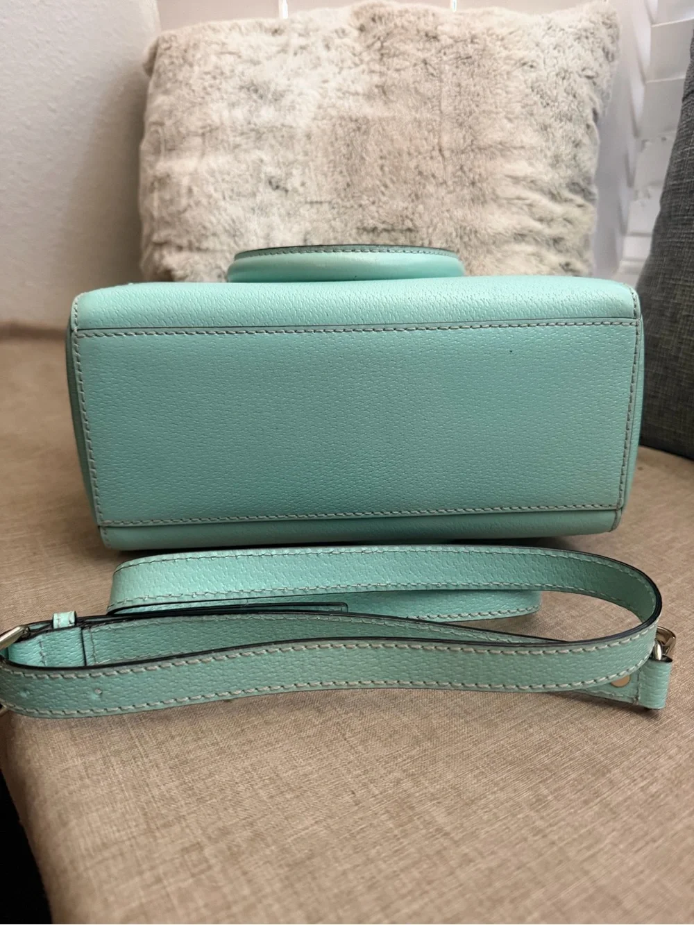 kate spade Mint Green Leather Crossbody Satchel